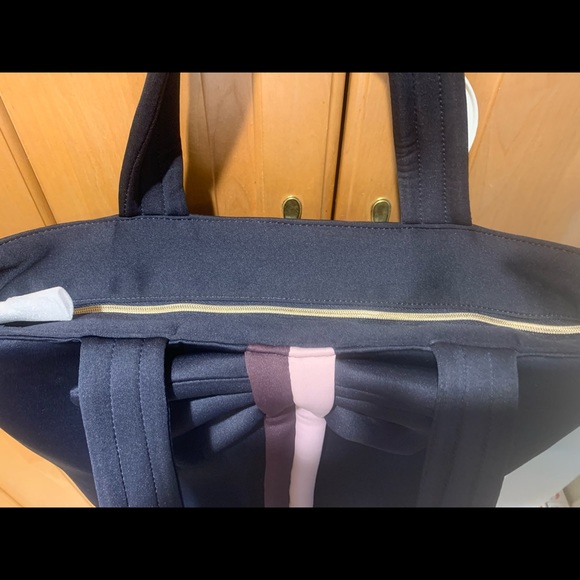 NEW Stella & Dot Crush It "Don't Let Them Tell You No" Padded Tote Bag w/Bow - Picture 6 of 16